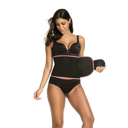 Women Sauna Sweat Slimming Workout Belt Waist Shaper Hour Glass Trimming Belt Shapewear Hot Sweat Belt Waist Trainer Cincher Body Shaper