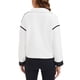 thumbnail image 3 of Sudadera recortada para mujer INSPIRE CHIC con media cremallera, forro polar, chaqueta oversized con bolsillos XL blanca, 3 of 5