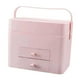 thumbnail image 2 of Estuche de maquillaje organizador con espejo iluminado, resistente al agua y cajones. Rosa, 2 of 9