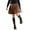 #0030-Brown, variant on Girls Princess PU Leather Skirt 3 to 14 Years Solid High Waist Pleated Skirt Elastic Waist Preppy Style Wear for Party School Daily Activities