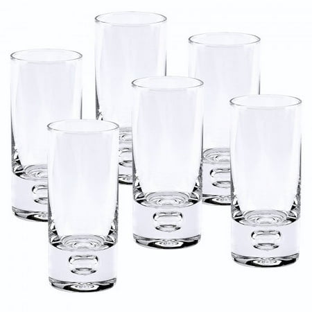 Badash Galaxy Mouth Blown Crystal Shot Glasses - 2.5 oz - Set of 6