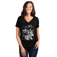 thumbnail image 2 of Kindness Rocks Women's Fashion Relaxed V-Neck T-Shirt Tee Heather Black Large, 2 of 5