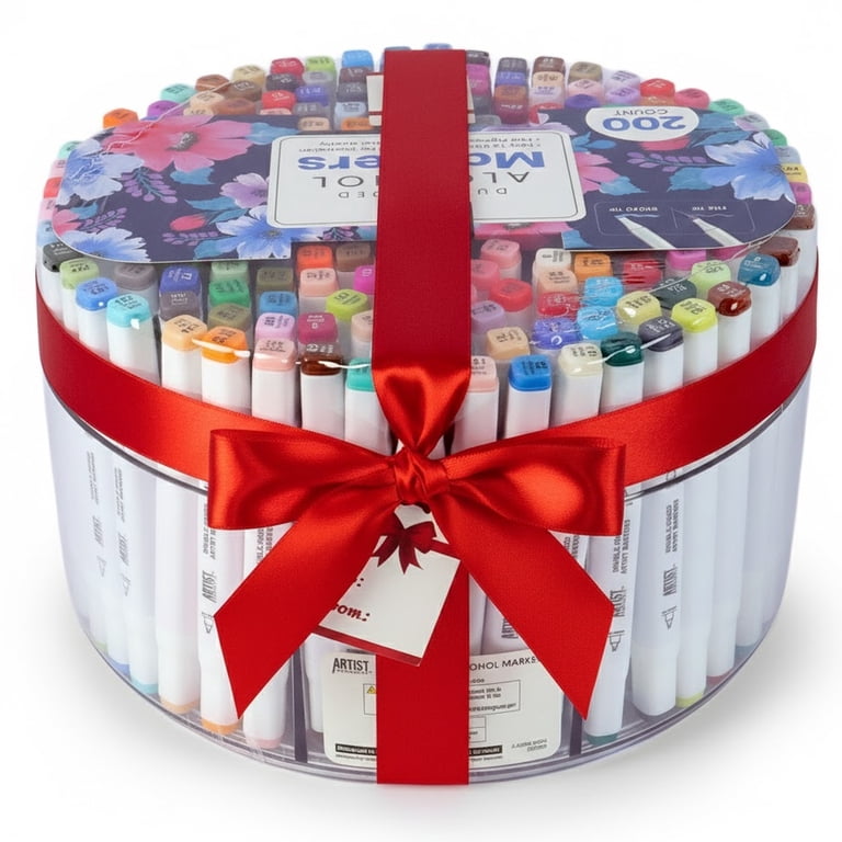 Artist Concepts Dual-Ended Alcohol Markers Set with Portable Case