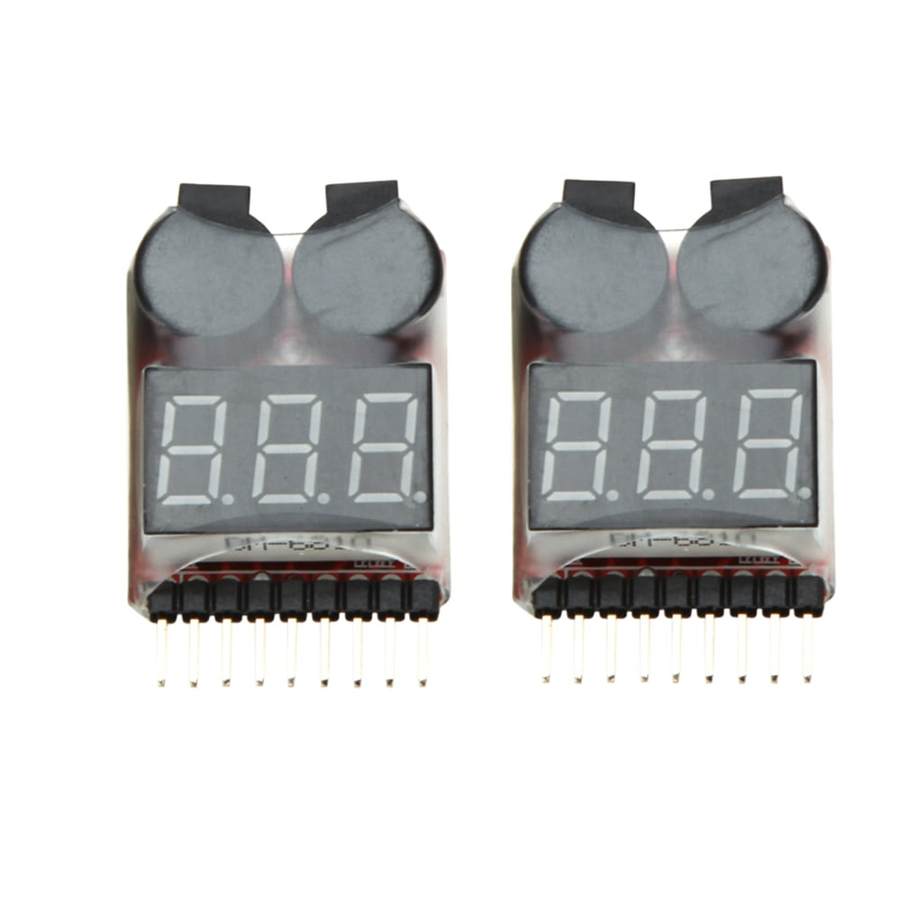 Details about   2Pcs/pack 1-8S Indicator RC Li-Ion Lipo Battery Tester Low Voltage Buzzer Alarm