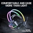 thumbnail image 6 of Siivton Gaming Headset with Microphone, Compatible with PS4 PS5 Xbox One PC Laptop Nintendo Series X|S, Over-Ear Headphones with LED Light, Noise Canceling Mic, 7.1 Stereo Surround Sound, 6 of 7