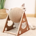 thumbnail image 4 of Bola De Cuerda De Sisal, Juguete Para Gatos, Marco De Escalada Para Gatos, Juguete Para Mascotas, Juego Interactivo, Herramienta Para Rascar, Estante De Madera Advancent  PT002423-01, 4 of 6