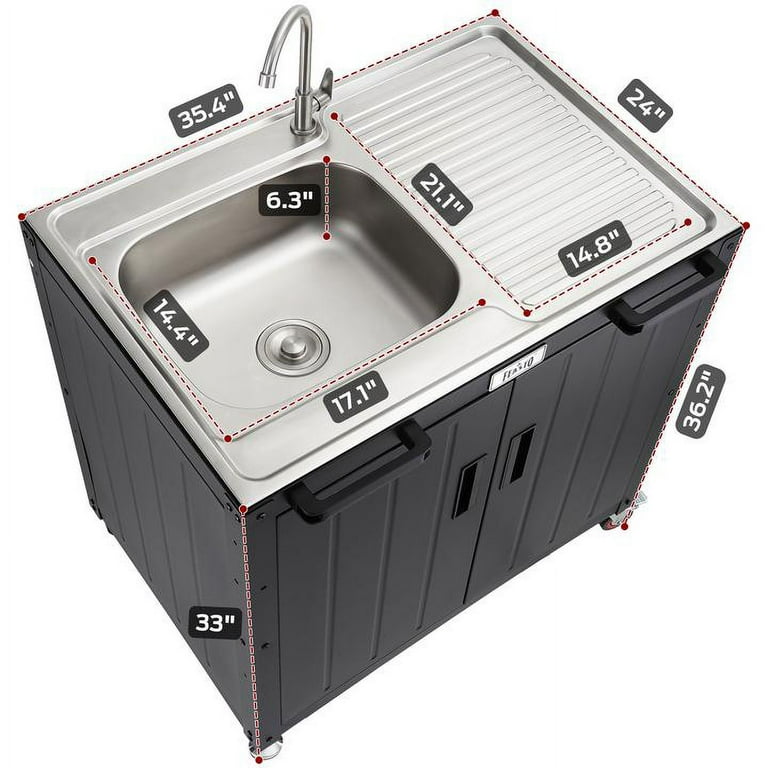 Outdoor Sink Freestanding Outdoor Kitchen Cabinets FEASTO