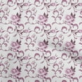 thumbnail image 1 of oneOone Cotton Cambric Dusty Purple Fabric Asian Pottery Floral Quilting Supplies Print Sewing Fabric By The Yard 42 Inch Wide, 1 of 4