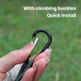 thumbnail image 2 of Outdoor Climbing Rope Heavy-duty Strap Strong Elastic Rope Lightweight Portable Widely Used Multifunctional Bungee Cord Camping Accessories Carabiner, 2 of 8