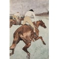 thumbnail image 2 of Toulouse-Lautrec, Henri de 13x18 Gold Ornate Wood Framed with Double Matting Museum Art Print Titled - The Jockey, 2 of 4