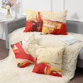 thumbnail image 2 of ORUYROP Throw Pillow Covers18x18 Set of 4 Farmhouse Abstract Decorative Pillow Covers Linen Geometric Cushion Covers for Sofa Couch Living Room Outdoor Red 01, 2 of 6