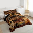 thumbnail image 4 of Homewish Wild Animal Moose Bedding Comforter Set,Country Lake House Twin Comforter Sets,Rustic Farmhouse Cabin Bedding Set For Kids,Luxury Bedroom Decor Reversible,2pcs, 4 of 9