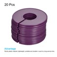 thumbnail image 3 of Unique Bargains Round Blank Wardrobe Size Separators Clothes Divider, Purple 20 Pack, 3 of 5