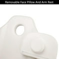 thumbnail image 4 of Cozyswan 3 Section Adjustable Pvc Leather Massage Table w/ Removable Headrest, 27.95" x 18.5", White, 4 of 8