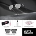 thumbnail image 3 of Oakley OO9286 Thurso Round Shaped Polarized Sunglasses for Men - Includes Official Eyewear Kit - Matte Black Frame with Prizm Black Lens, 3 of 5