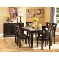 thumbnail image 4 of Topline Home Furnishings 7 pc Solid Wood Dining Set, 4 of 8