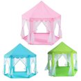 thumbnail image 2 of Tienda de campaña hexagonal de tul para interiores para niños, casa de juegos de decoración para bebés, tienda de campaña con castillo de princesa, casa de juguetes, 2 of 4