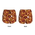 thumbnail image 4 of Disketp Almond Nuts Print Women's Shorts Workout Shorts for Athletic Gym Running Shorts with Phone Pockets, 4 of 8