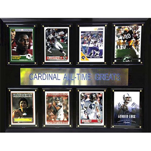 CandICollectables 1215ATGSTANFORD NCAA Football 12 x 15 Po Stanford Cardinal Tous les Temps Grands Plaque