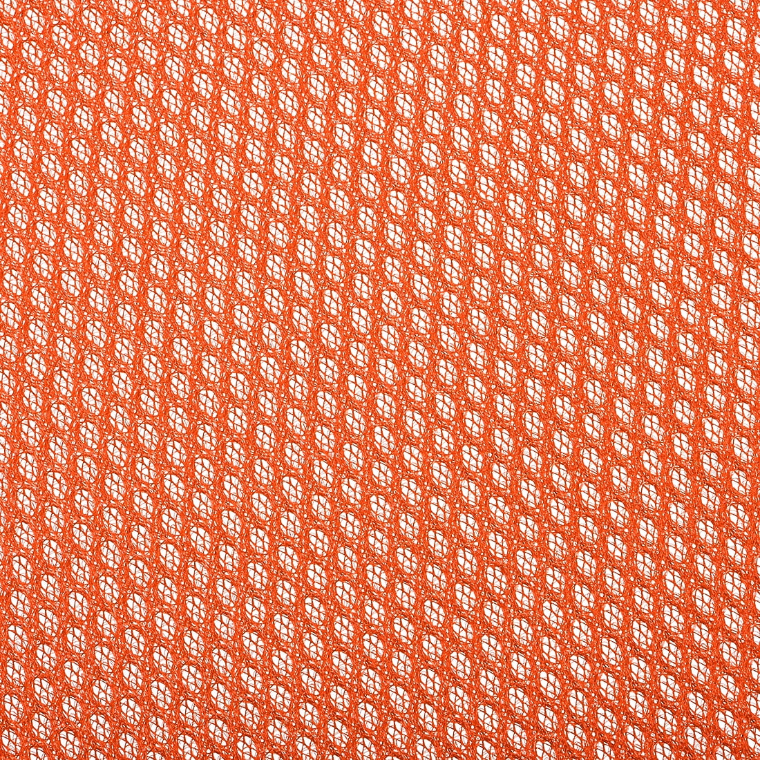 Uxcell Speaker Grill Cloth Polyester Fiber Stereo Mesh Fabric Bright Orange 1x1.45m