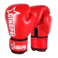 thumbnail image 1 of Greeniant Guantes de boxeo tailandeses dinámicos para entrenamientos desafiantes, guantes de entrenamiento de boxeo, Mma, Muay Thai Kickbox Accesorios para máquinas de ejercicios rojo 10 onzas, 1 of 6