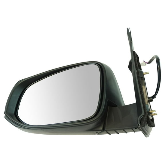 TRQ Driver Side Mirror Power Heated Textured Black Manual Fold Fits 2016-2023 Toyota Tacoma TO1320348 TO1320356