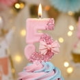 thumbnail image 4 of Cartoon Number Birthday Candle, Cute Creative Design Non-Toxic Wax Colorful for Children's Theme Party Decorations Milestone Anniversary Cake Toppers, E, 4 of 6