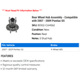 thumbnail image 2 of Rear Wheel Hub Assembly - Compatible with 2007 - 2009 Pontiac G5 2008, 2 of 2