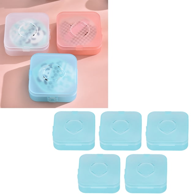 Pequeño contenedor de plástico pequeña caja de plástico portátil azul transparente para joyería ANGGREK Otros
