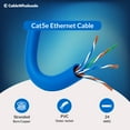 thumbnail image 2 of Bulk Cat5e Blue Ethernet Cable, Stranded, UTP (Unshielded Twisted Pair), Pullbox, 1000 foot, 2 of 6