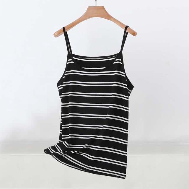 LVHAOGJOB Camisole pour Femmes à Bretelles Spaghetti Col Rond Été Imprimé Chandail pour Femmes