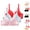 Pink, variant on 3 Pack Underwire Bras for Women Cute Lace Bow Design Racerback Push Up Bra Adjustable Straps Bralettes Everyday Bra