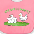 thumbnail image 4 of Inktastic Hey, Guess What? Chicken Butt Boys or Girls Baby Bib, 4 of 4