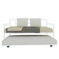 thumbnail image 6 of Dextrus Alloy Steel Adjustable Twin Daybed with Trundle, White, 6 of 6