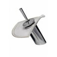 thumbnail image 3 of Waterfall Faucet Bathroom Sink Tap Heavy Cast Chrome Short Ceramic 7" H| Renovators Supply, 3 of 4