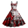 thumbnail image 3 of WILLBEST Vestidos de Mujer Vestido Sexy con Estampado de Moda para Mujer Vestido Largo Informal con Vuelo Grande Extra Grande, 3 of 3