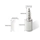 thumbnail image 2 of 20/50pcs Shelf Pins Sturdy Metal Shelf Bracket Pegs With Self-tapping Screw, 2 of 5
