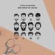 thumbnail image 4 of Tijeras para cortar el cabello, tijeras vintage, paquete de 2 bigote facial, barba, bordado de belleza, uso diario, 4 of 5