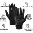 thumbnail image 2 of Comfyhands-Premium Thermo Gloves, Comfy Hands Gloves, Windproof Comfy Hands Thermal Gloves with Touch Screen Winter Warm，Windproof Waterproof，Thermal Gloves for Women and Men-Black，M, 2 of 10