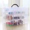 Practical Plastic Storage Box Container Case 30 Organizer Nail Polish Jewelry Craft Makeup Storage Box with A Handle
