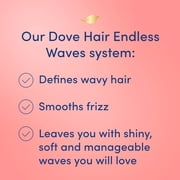 Dove Shampoo and Conditioner Set Sulfate Free - Endless Waves Curly Hair Shampoo and Conditioner, Wavy Hair Products, Anti-Frizz Hair Care, 20.4 Oz (2 Piece Set)