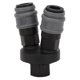 thumbnail image 5 of Conector rápido de acero y plástico, conector rápido redondo tipo C, bidireccional, accesorio Industrial, 2 uds. VoborMX herramienta, 5 of 8