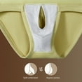 thumbnail image 6 of Men Briefs Mid-rise Contrast Color Panties with Scrotum Support Mercerated Waistband High Elasticity Underwear, 6 of 8