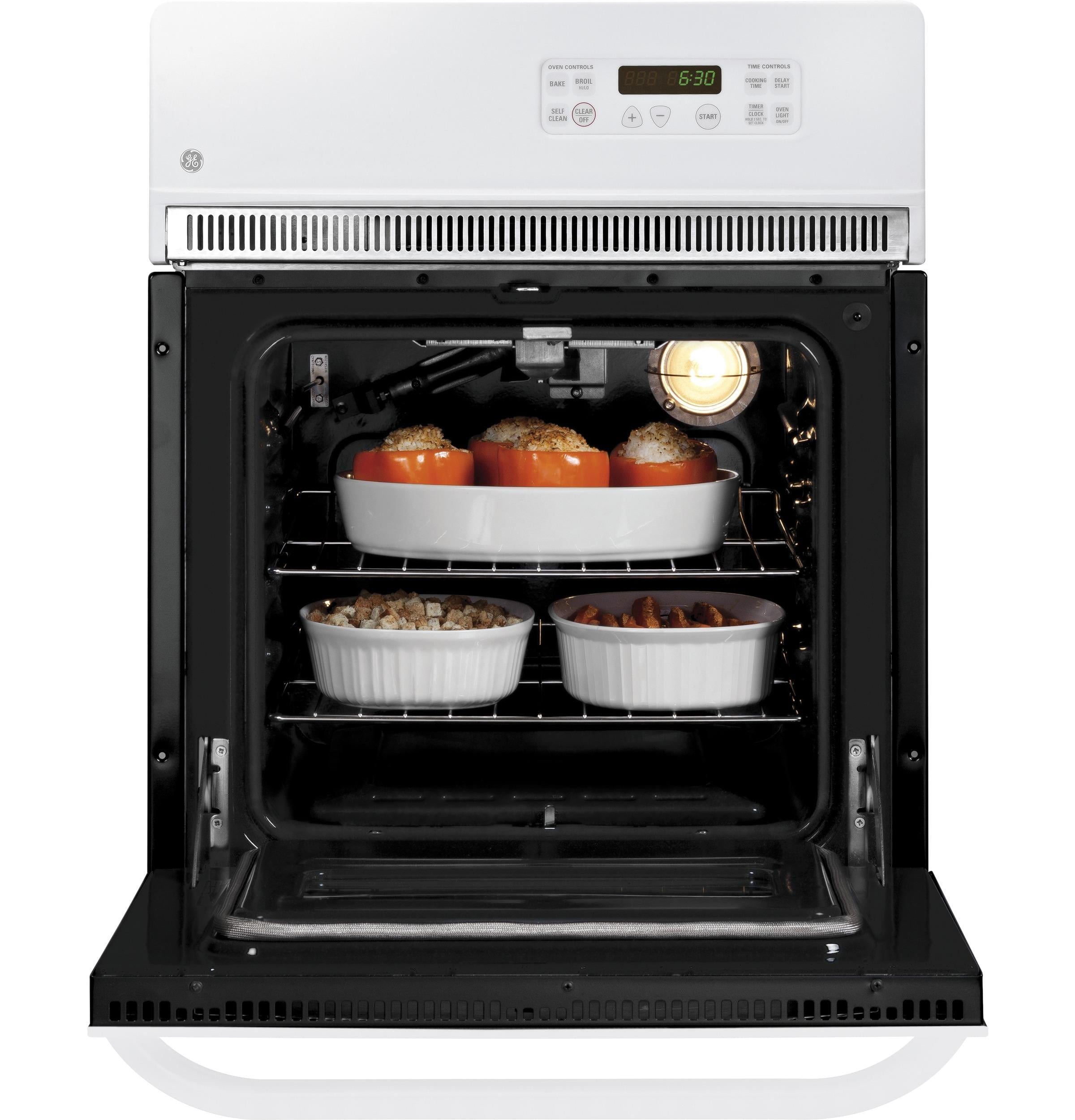 GE JRP20WJWW 24 Inch Electric Single Wall Oven with Self Cleaning