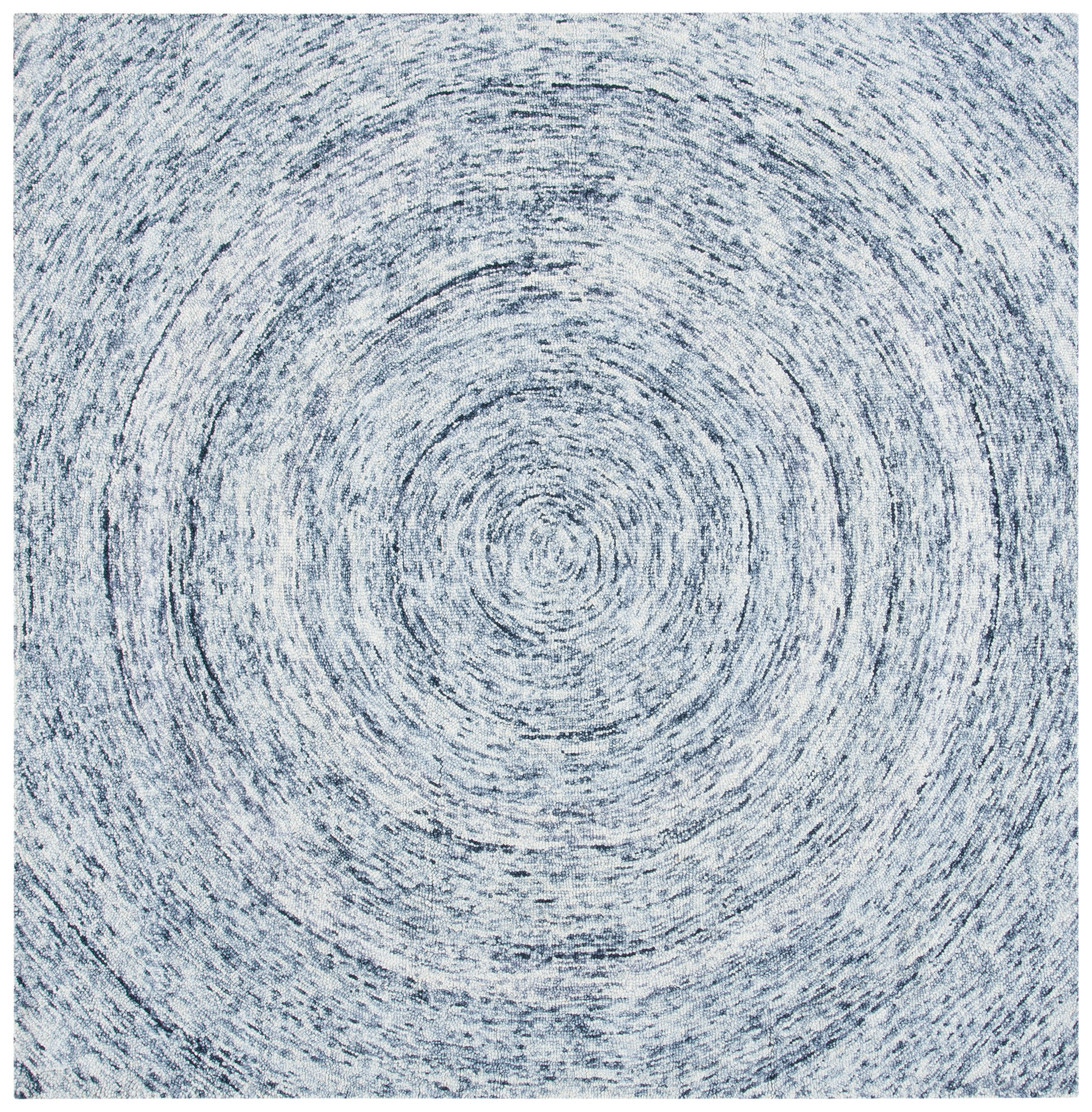 Safavieh Ikat Laura Geometric Wool Area Rug, Silver/Gray, 6' x 6' Square