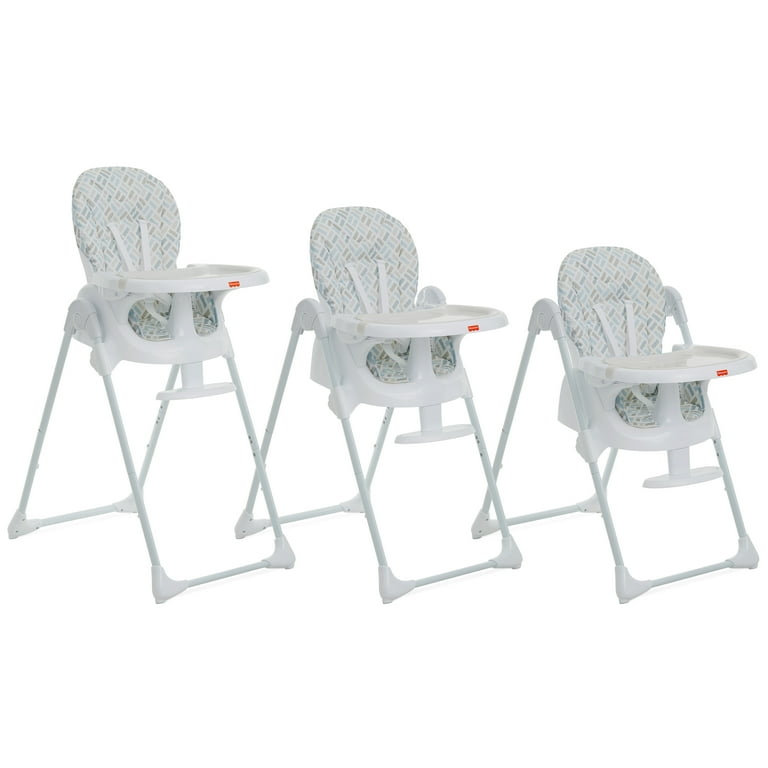 Fisher Price Tiny Bites Highchair by Dream On Me, Cloud Gray