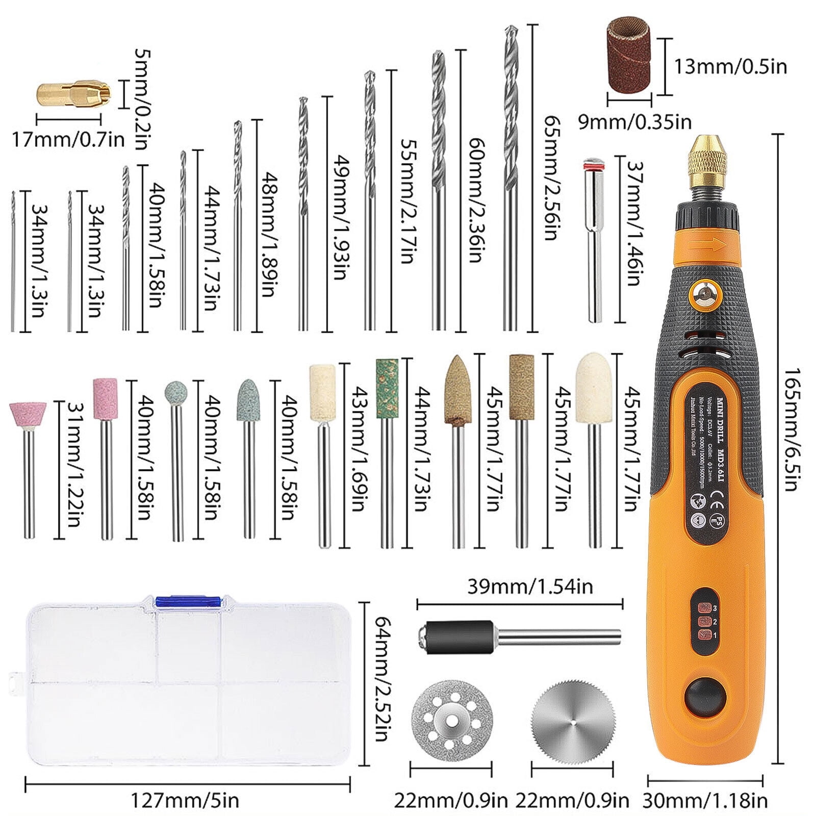 Audessy Mini Cordless Rotary Tool Kit,Multi-Purpose 3.6V Power Rotary Tool for Sanding, Polishing, Drilling, Etching, Engraving, DIY Crafts