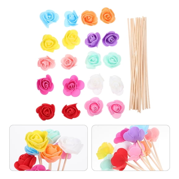 NUOLUX Aromatherapy Accessories Synthetic Material Flower Diffuser 20Pcs 7.47x1.38x1.38In
