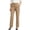Khaki, variant on cocolona Womens High Waist Business Casual Dress Pants Elastic Waist Straight Wide Leg Commute Work Pants with Pockets