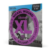D'Addario EXL120BT Nickel Wound Electric Guitar Strings, Balanced Tension Super Light, 09-40
